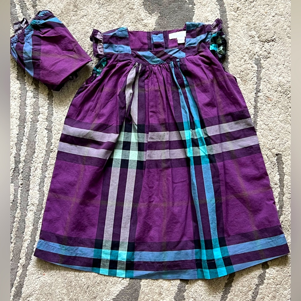 BURBERRY KIDS Logo print multi color DRESS🎉